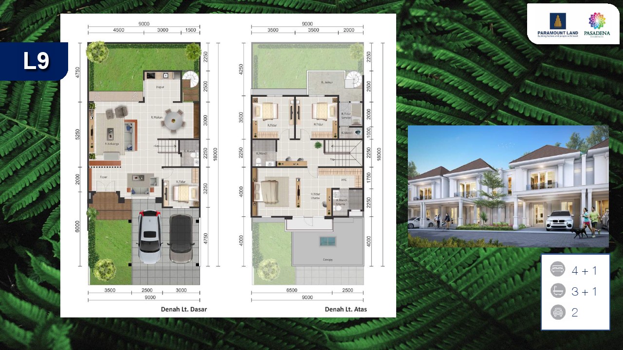 layout pasadena residence 9x18